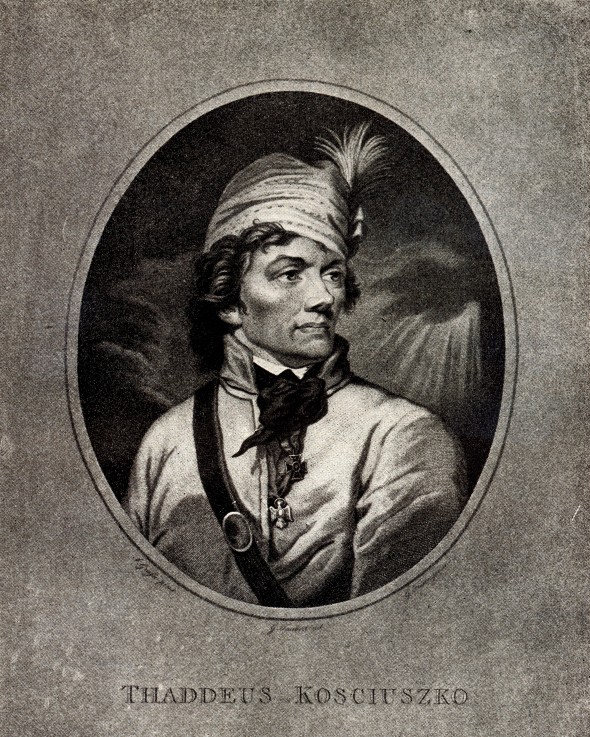 Porträt von Tadeusz Kosciuszko (1746-1817) von Unbekannter Künstler