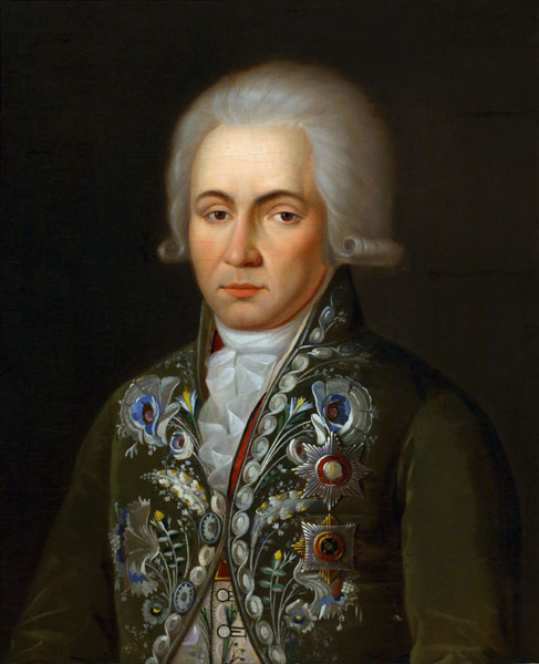 Porträt des Dichters Gawriil R. Derschawin (1743-1816) von Unbekannter Künstler