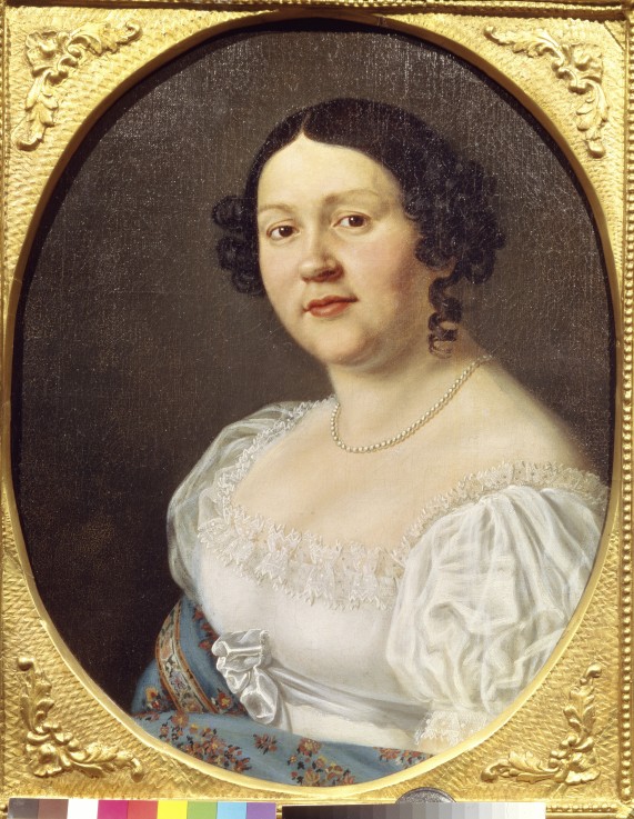 Portrait von Opernsängerin Sofia Wassiljewna Samojlowa (1860-1936) von Unbekannter Künstler