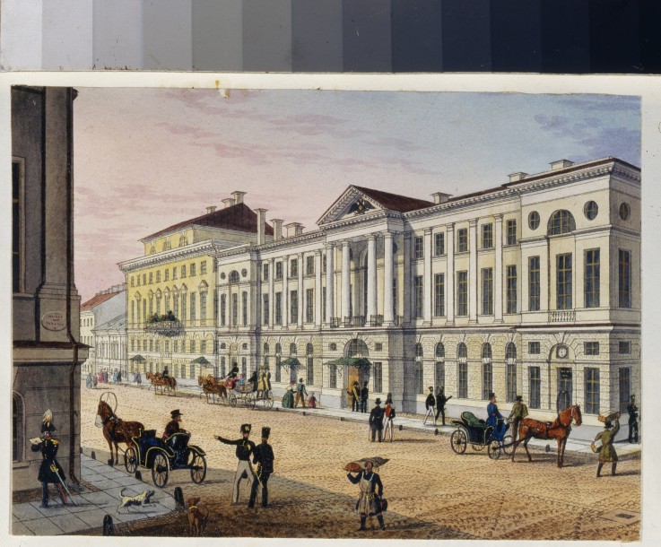 Post Hotel in Sankt Petersburg (Album von Marie Taglioni) von Unbekannter Künstler