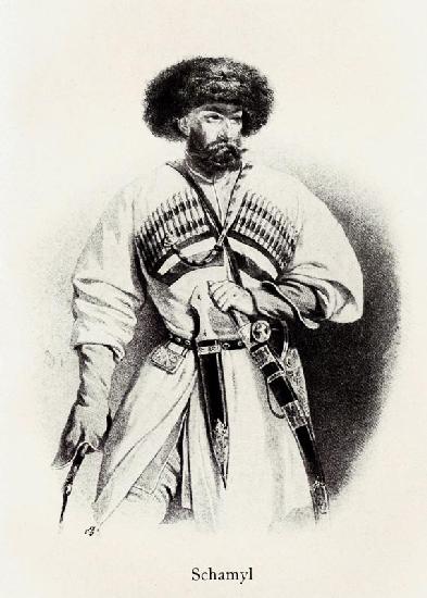Porträt von Imam Schamil (1797-1871)