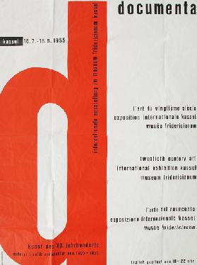 Plakat der ersten documenta 1955 1955