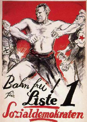 Bahn frei! Wahlplakat der SPD 1930