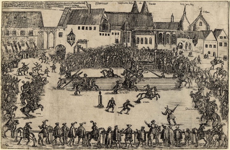 Turnier in der Zeit König Heinrichs I. (938) von Unbekannter Künstler