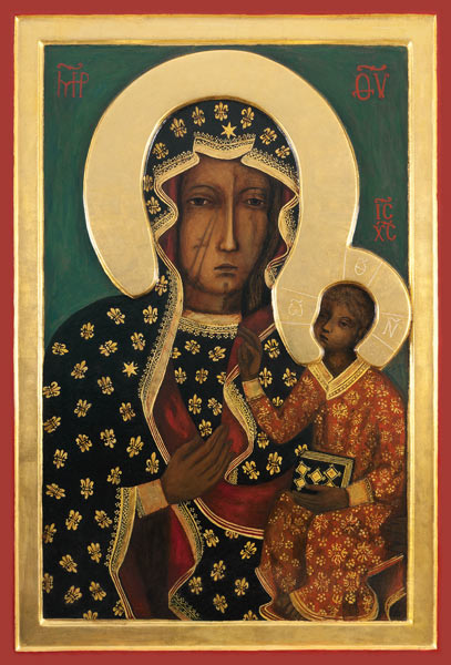 Die Schwarze Madonna von Tschenstochau (Kopie) von Unbekannter Künstler