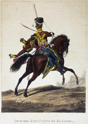 Uniform der Oberoffiziere des Achtyrski-Husaren-Regiments 1818