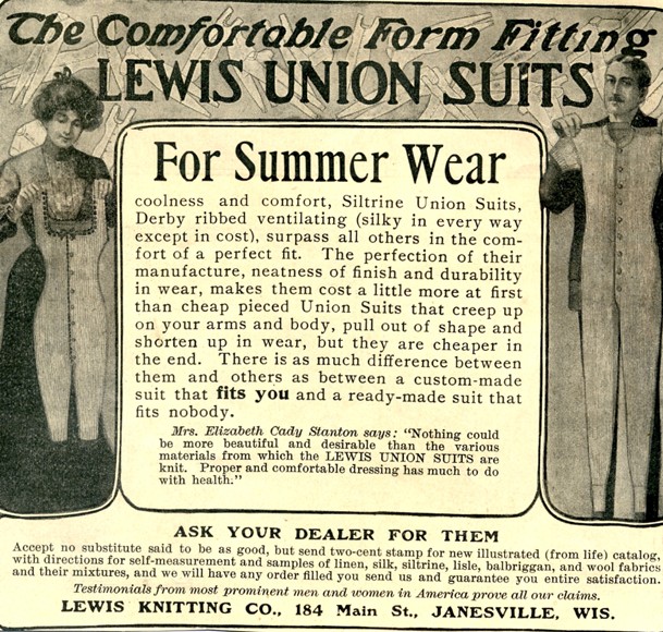 Werbung für Lewis Union Suits von Unbekannter Künstler