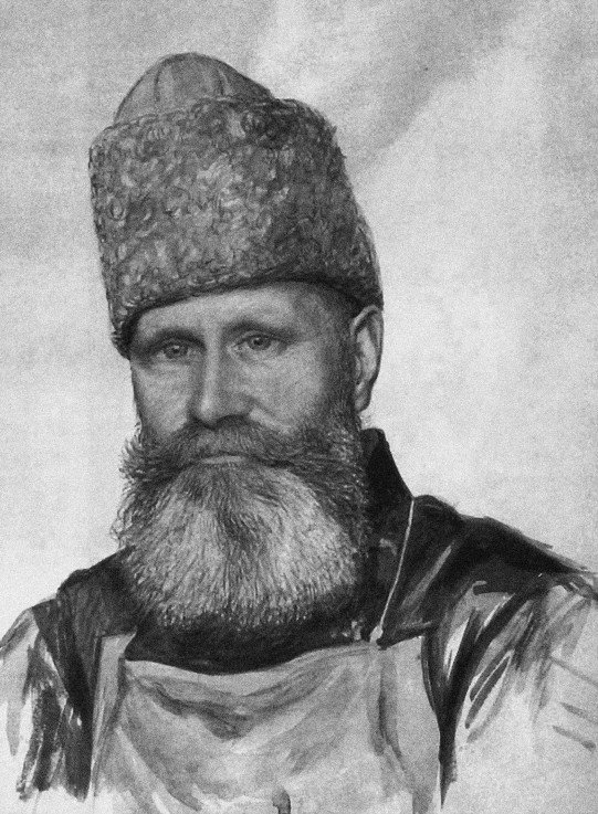 Wladimir Fjodorowitsch Dschunkowski (1865-1938) im Moskauer Taganka-Gefängnis von Unbekannter Künstler