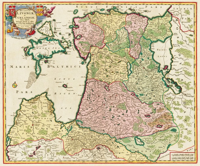 Die Ostsee (Aus: "Ducatuum Livoniae et Curlandiae Nova Tabula") von Unbekannter Meister