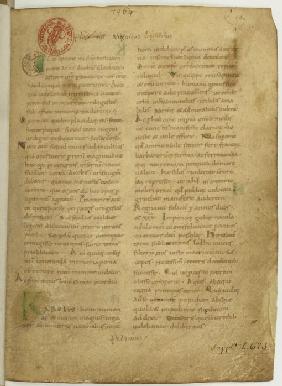 Historia Brittonum von Nennius. Erste Seite von Manuskript