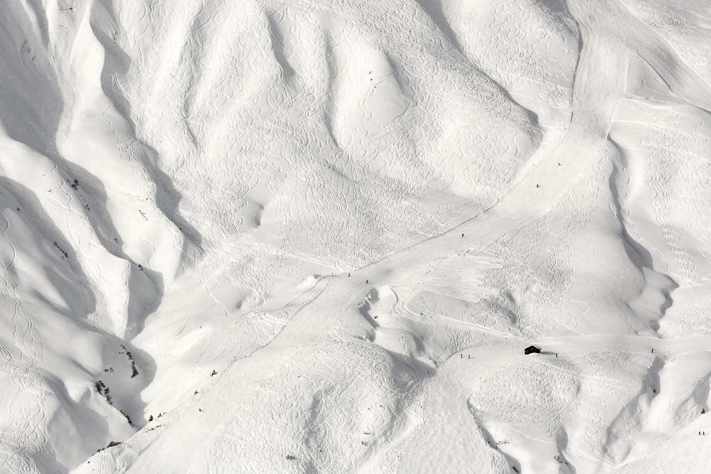 ski tracks von Uschi Hermann