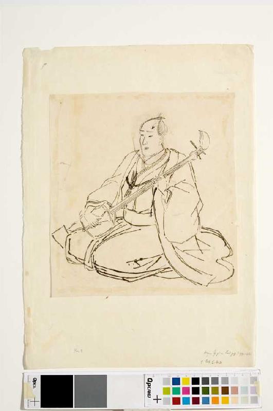 Shamisen-Spieler. von Utagawa Kuniyoshi