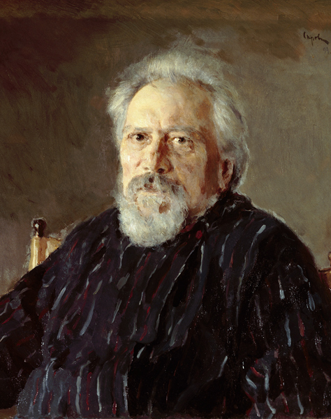 Porträt des Schriftstellers Nikolai Leskow (1831-1895) von Valentin Alexandrowitsch Serow