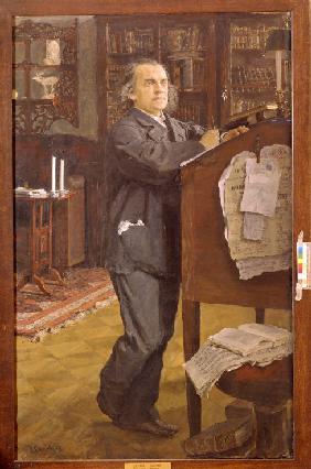 Porträt des Komponisten Alexander Serow (1820-1871) 1889