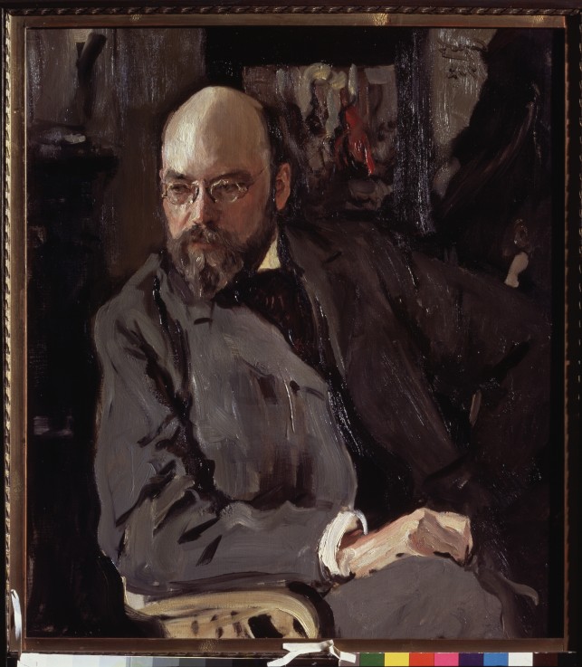 Porträt des Malers Ilja Ostrouchow (1858-1929) von Valentin Alexandrowitsch Serow
