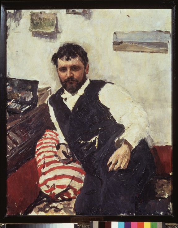 Porträt des Malers Konstantin Korowin (1861-1939) von Valentin Alexandrowitsch Serow
