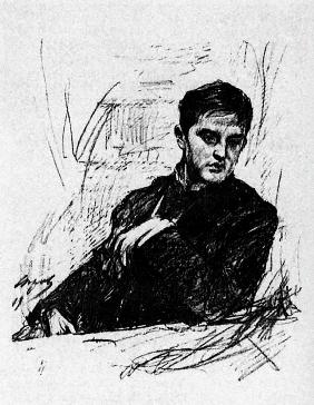 Porträt des Publizisten Dimitri Filosofow (1872-1940) 1899