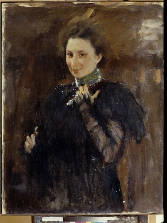 Porträt von Mara Oliv (1870-1963) von Valentin Alexandrowitsch Serow