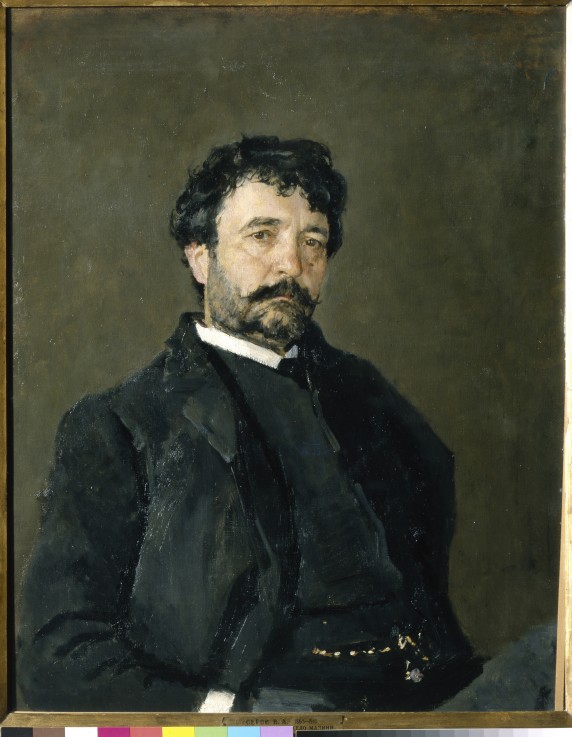 Porträt von Opernsänger Angelo Masini (1844-1926) von Valentin Alexandrowitsch Serow