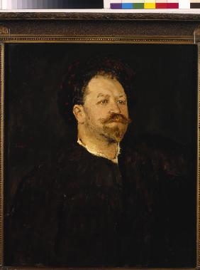 Porträt von Opernsänger Francesco Tamagno (1850-1905)