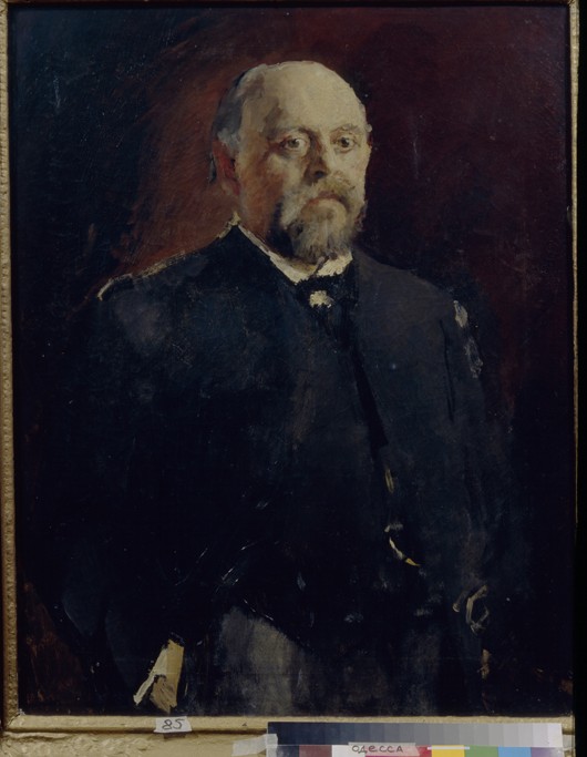 Porträt von Sawwa Mamontow (1841-1918) von Valentin Alexandrowitsch Serow