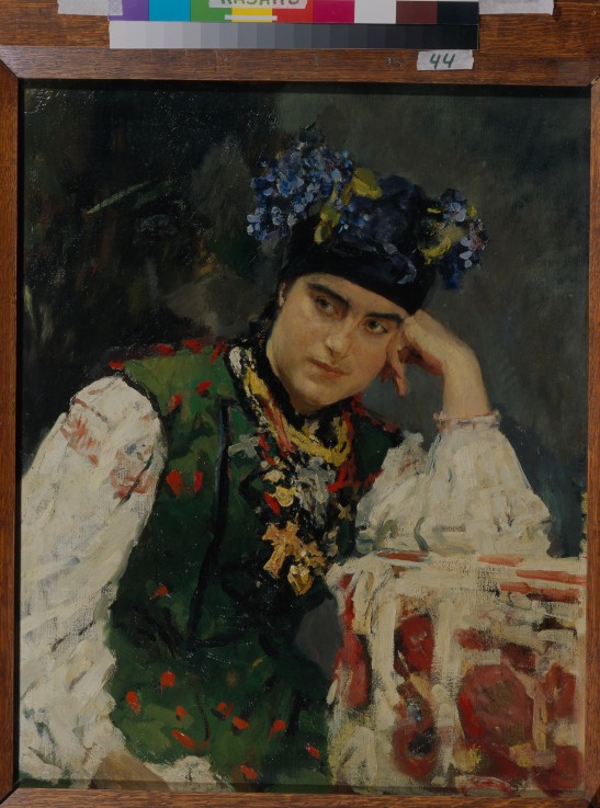 Porträt von Sofia Dragomirow von Valentin Alexandrowitsch Serow