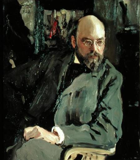 Portrait of Ilya Ostrouhov (1858-1929) von Valentin Alexandrowitsch Serow