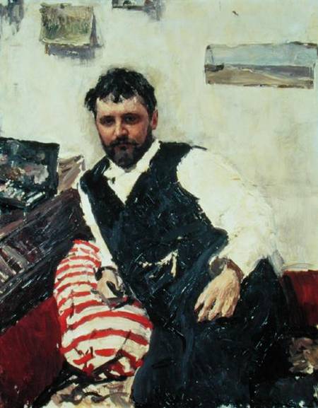 Portrait of Konstantin Korovin (1861-1939) von Valentin Alexandrowitsch Serow
