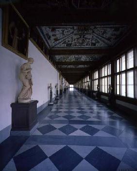 View of the first corridor, designed
