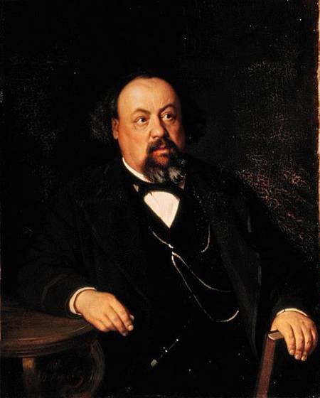 Portrait of Alexey Fiofilaktovich Pisemsky (1821-81) von Vasili Grigorevich Perov