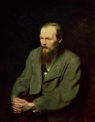 Portrait of Fyodor Dostoyevsky (1821-81) 1872 (oil on canvas) von Vasili Grigorevich Perov