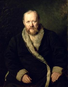 Portrait of Aleksandr Ostrovsky (1823-86) 1871 (oil on canvas) 19th