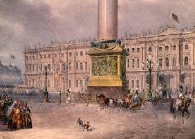 Palace Square in St. Petersburg 1830s