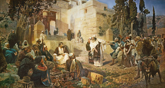 Christus und die Sünderin von Vasilij Dimitrijewitsch Polenov