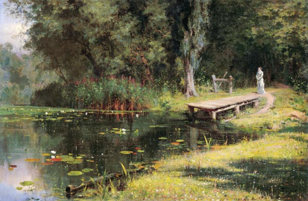 Der bewachsene Teich von Vasilij Dimitrijewitsch Polenov