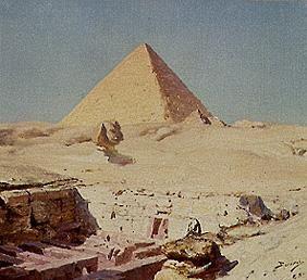 Sphinx und Cheops-Pyramide 1886