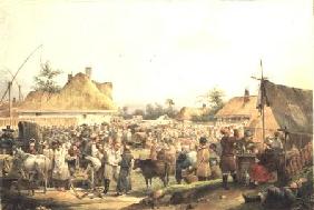 Village Fair in the Ukraine 1836