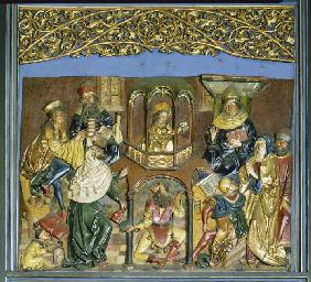 Der Krakauer Marienaltar: Jesus unter den Schriftgelehrten 1477-89
