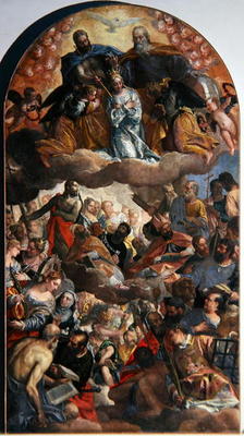 Coronation of the Virgin, 1586 (oil on canvas) von Veronese, Paolo (eigentl. Paolo Caliari)