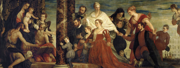 Madonna & Cuccina Family /Veronese/ 1571 von Veronese, Paolo (eigentl. Paolo Caliari)