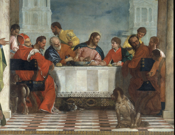 Veronese / Feast in the House of Levi von Veronese, Paolo (eigentl. Paolo Caliari)
