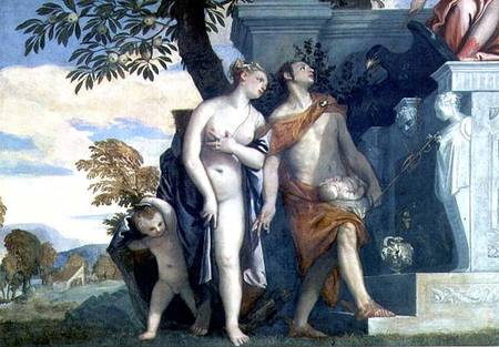 Venus and Mercury presenting her son Anteros to Jupiter von Veronese, Paolo (eigentl. Paolo Caliari)