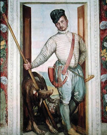 Self Portrait in Hunting Costume von Veronese, Paolo (eigentl. Paolo Caliari)