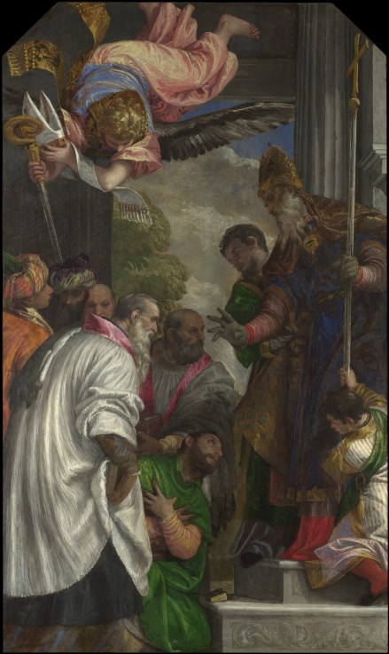 Die Weihe des Heiligen Nikolaus zum Bischof von Myra von Veronese, Paolo (eigentl. Paolo Caliari)