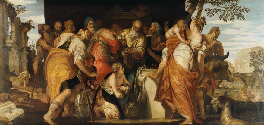 Die Salbung Davids (Samuel salbt David zum König) von Veronese, Paolo (eigentl. Paolo Caliari)