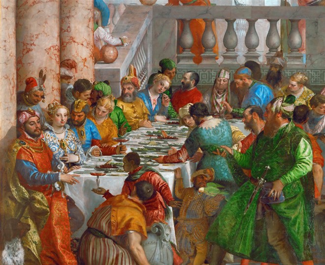 Die Hochzeit zu Kana (Detail) von Veronese, Paolo (eigentl. Paolo Caliari)