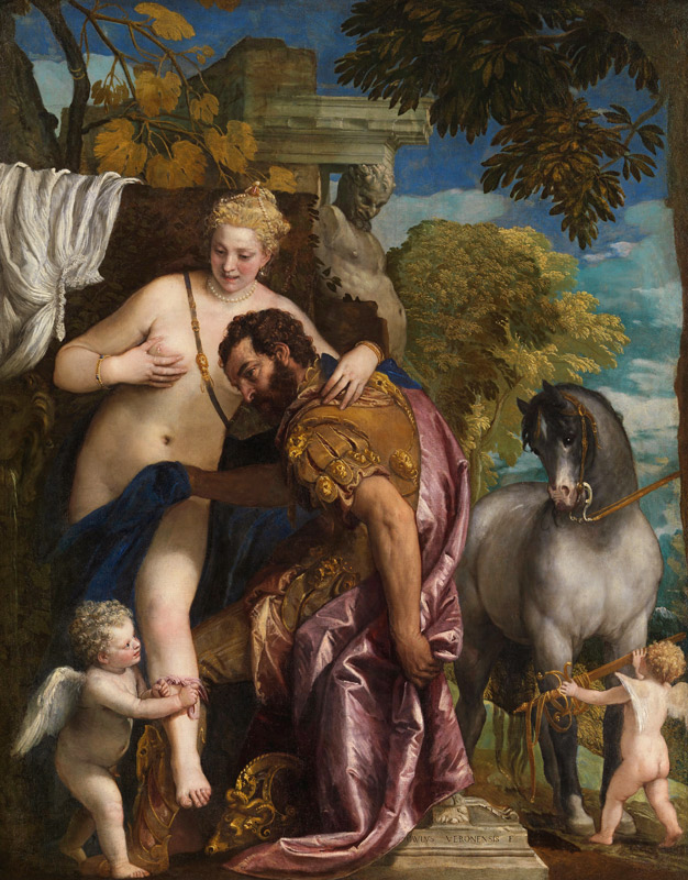 Mars und Venus vereint durch die Liebe von Veronese, Paolo (eigentl. Paolo Caliari)