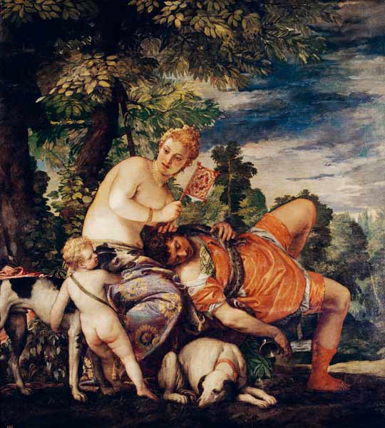 Venus and Adonis von Veronese, Paolo (eigentl. Paolo Caliari)