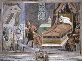 Der Traum des Papstes Innozenz III.: Der Heilige Franziskus stuetzt die wankende Lateransbasilika 1650