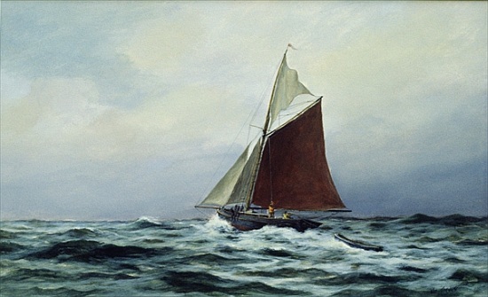 Making sail after a blow von Vic  Trevett